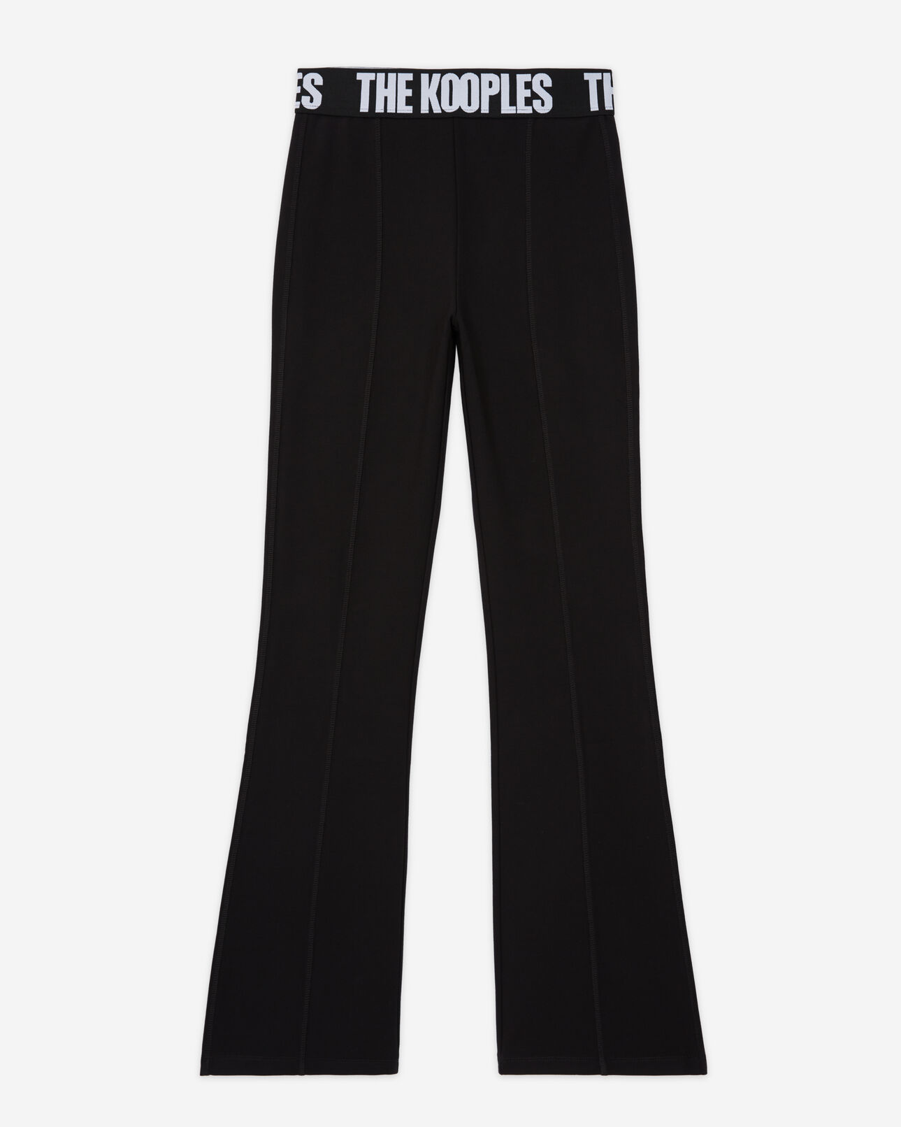 The Kooples WOMEN BLACK black logo flared pants