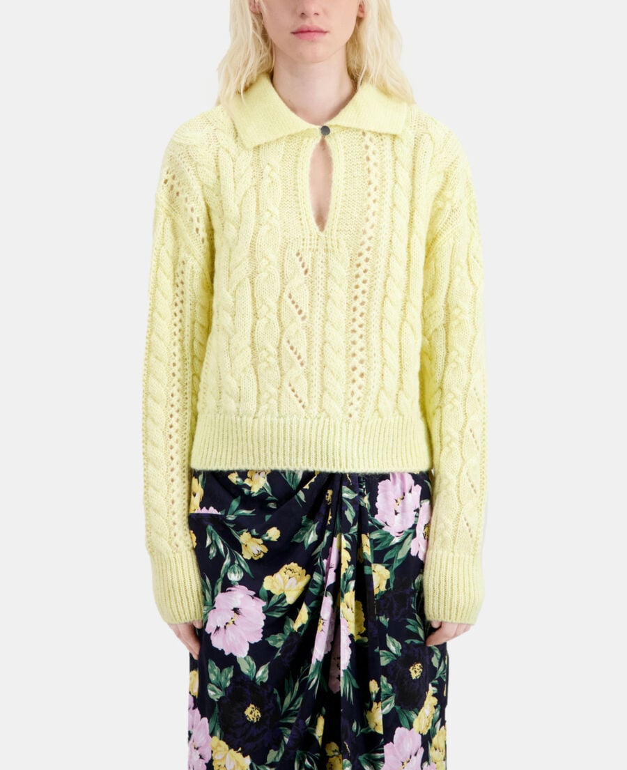 The Kooples F YELLOW yellow wool-blend sweater