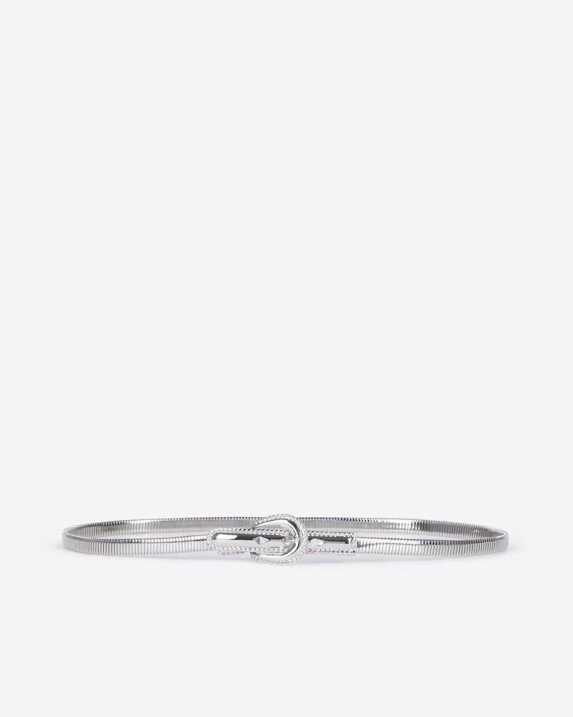 The Kooples FEMME SILVER ceinture fine en métallerie argentée