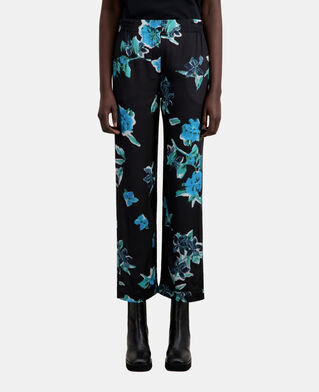 The Kooples F BLACK BLUE printed trouser