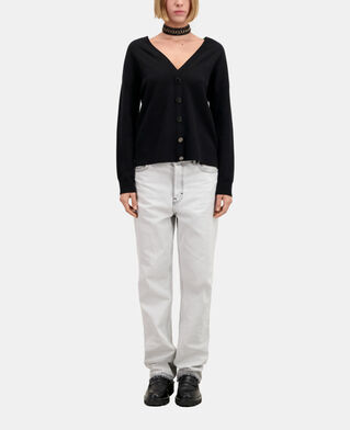 The Kooples FEMME BLACK pull avec boutonnage dans le dos