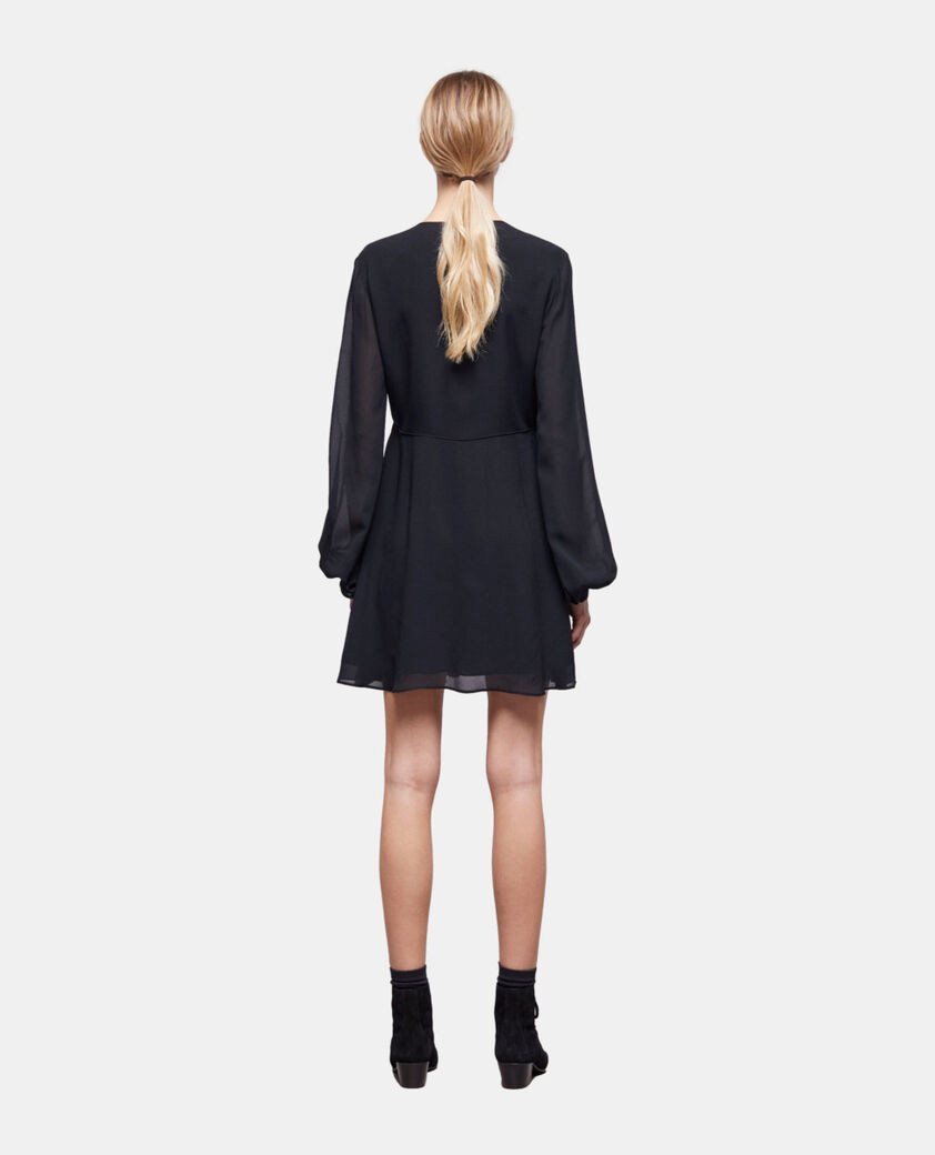 The Kooples FEMME BLACK robe courte noire