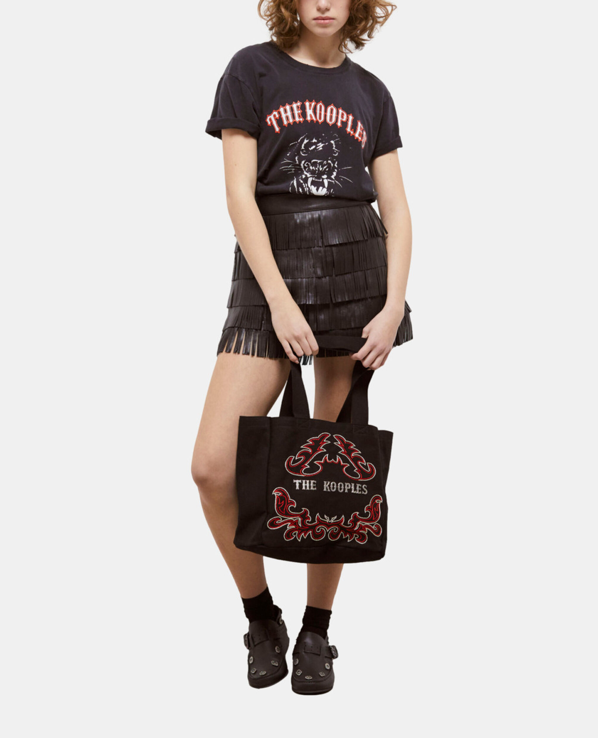 T-shirt sérigraphié noir, BLACK WASHED, hi-res image number null