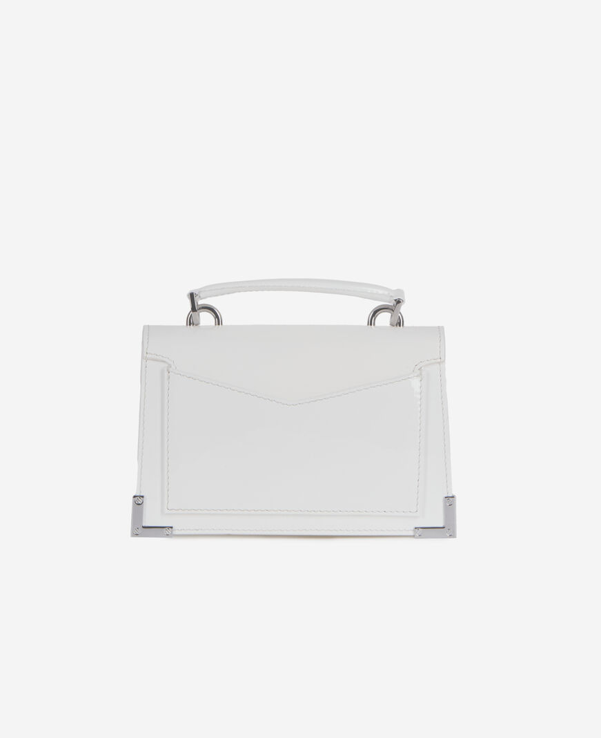 The Kooples FEMME WHITE sac emily new nano en cuir blanc
