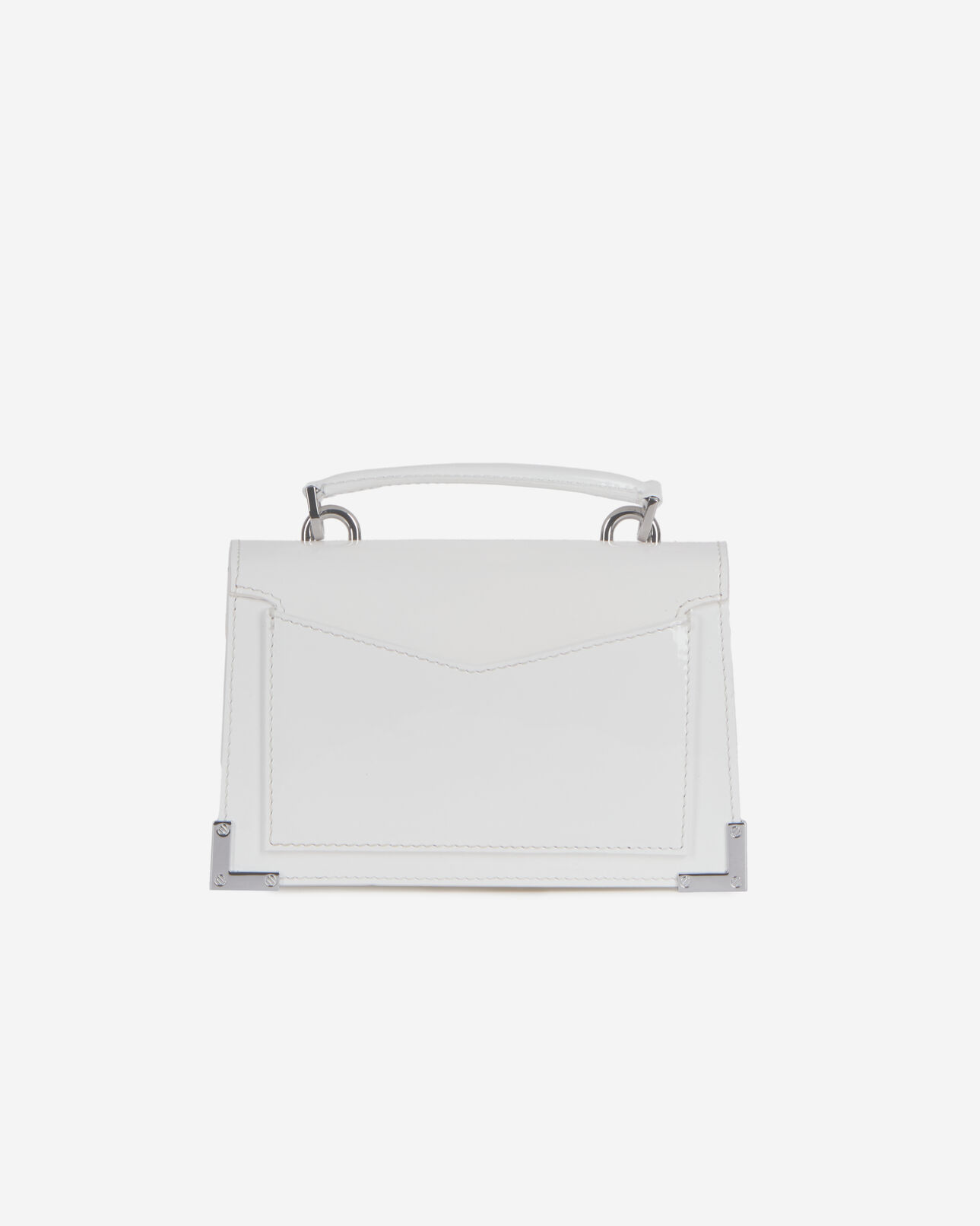 The Kooples FEMME WHITE sac emily new nano en cuir blanc