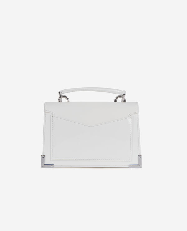 The Kooples FEMME WHITE sac emily new nano en cuir blanc