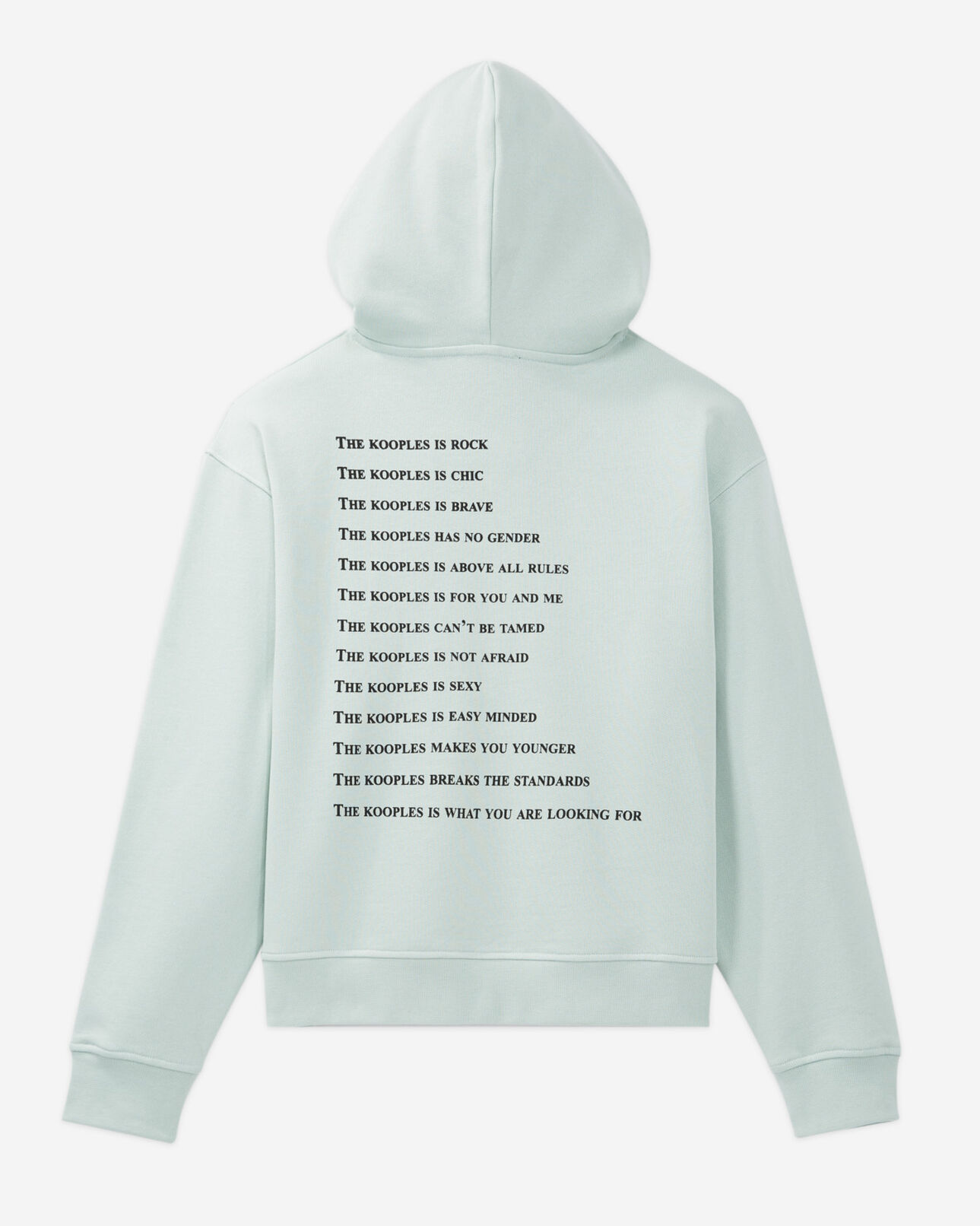 The Kooples FEMME GRIS BLEU sweat bleu capuche what is the kooples