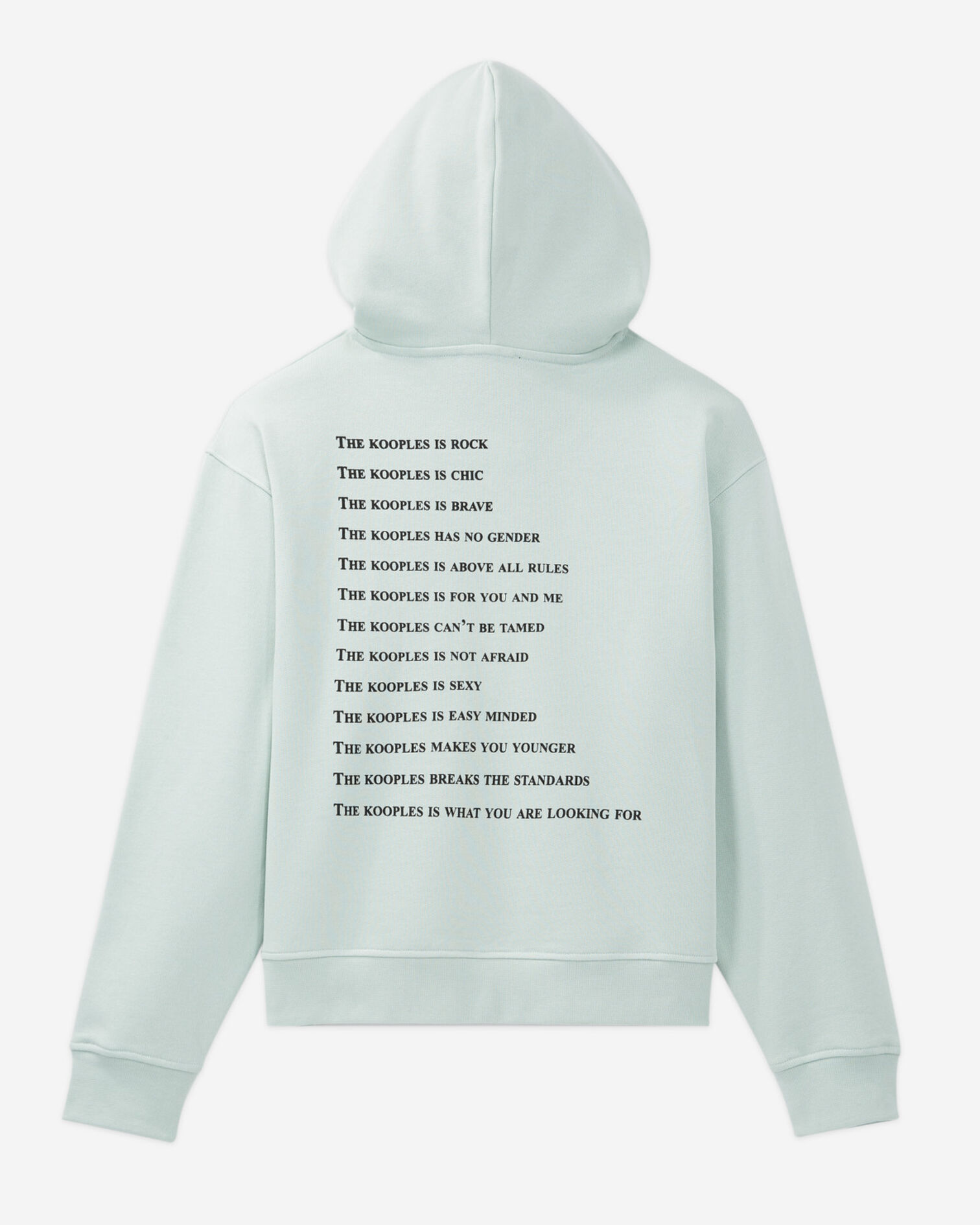 Sweat bleu capuche What is The Kooples, GRIS BLEU, hi-res image number null