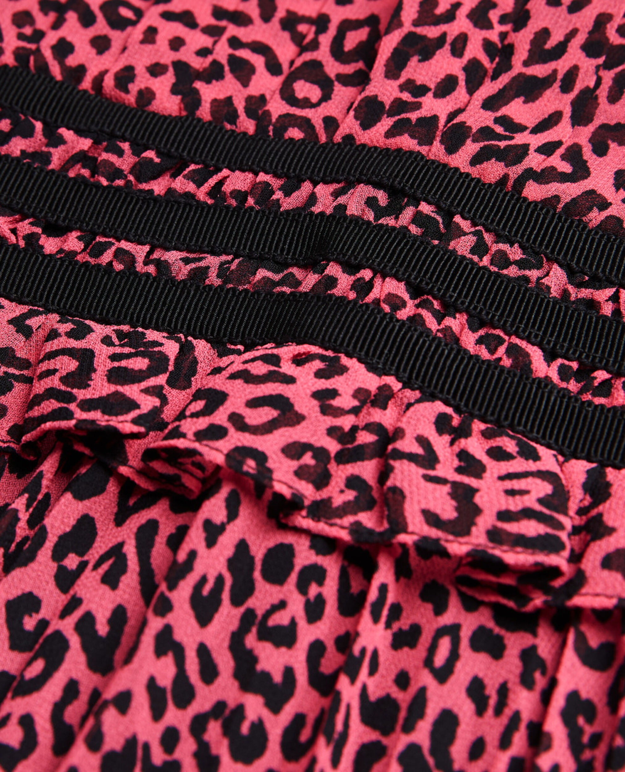 Robe courte imprimée rose, PINK BLACK, hi-res image number null