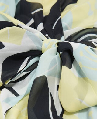The Kooples F GREEN kimono flowing green top with floral print