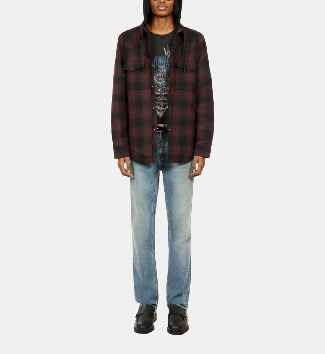 Overshirt with hoodie 2025