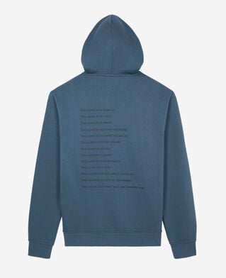 The Kooples HOMME BLUE PETROL sweatshirt à capuche what is bleu profond