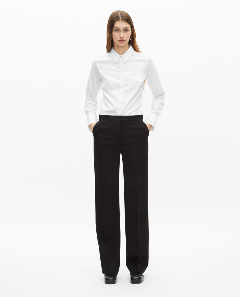The Kooples WOMEN WHITE white poplin shirt