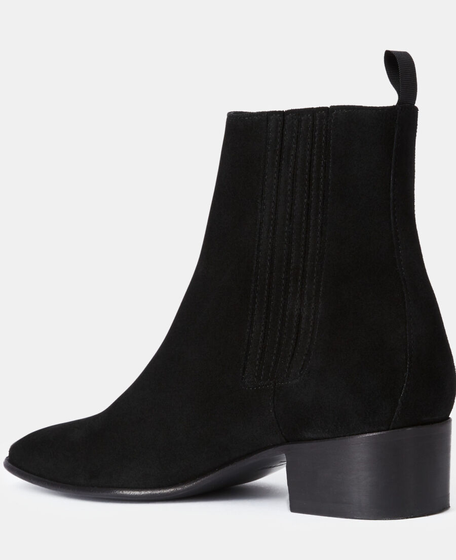 The Kooples HOMME BLACK boots en cuir su&eacute;d&eacute; noires