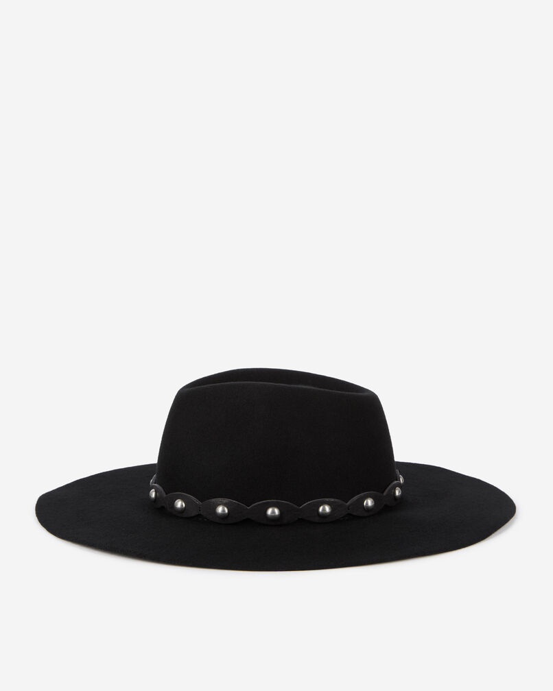 The Kooples MIXED BLACK black wool hat