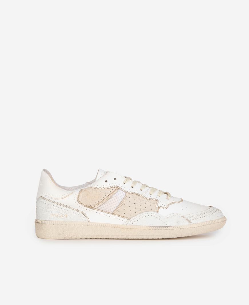 The Kooples MEN ECRU the kooples x hidn-ander ecru low-top sneakers