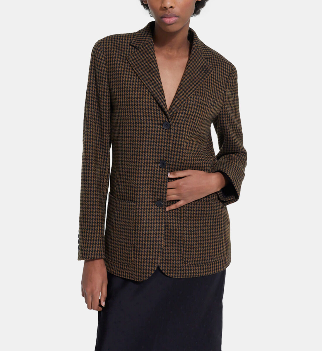 Houndstooth blazer womens sale