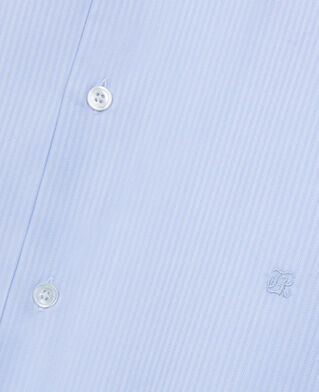 The Kooples MEN BLUE WHITE blue herringbone striped formal shirt