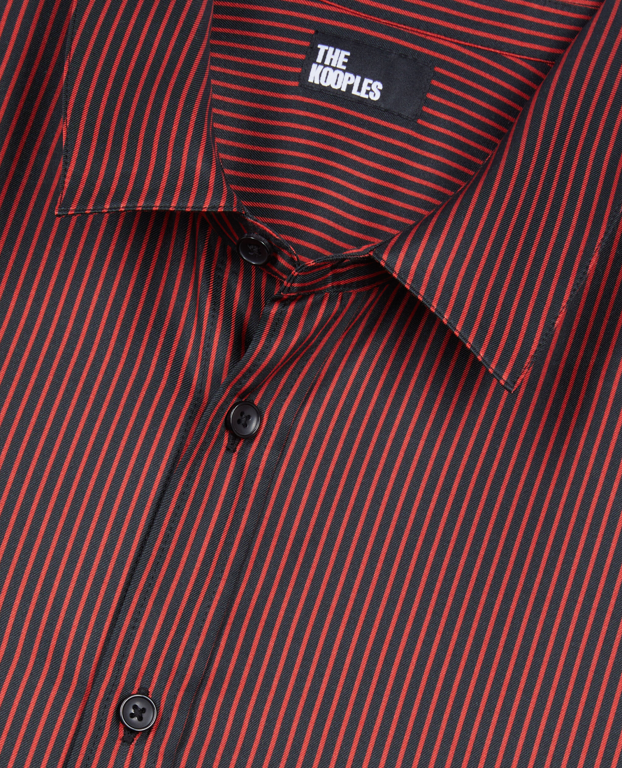 Red and black striped dress shirt shop