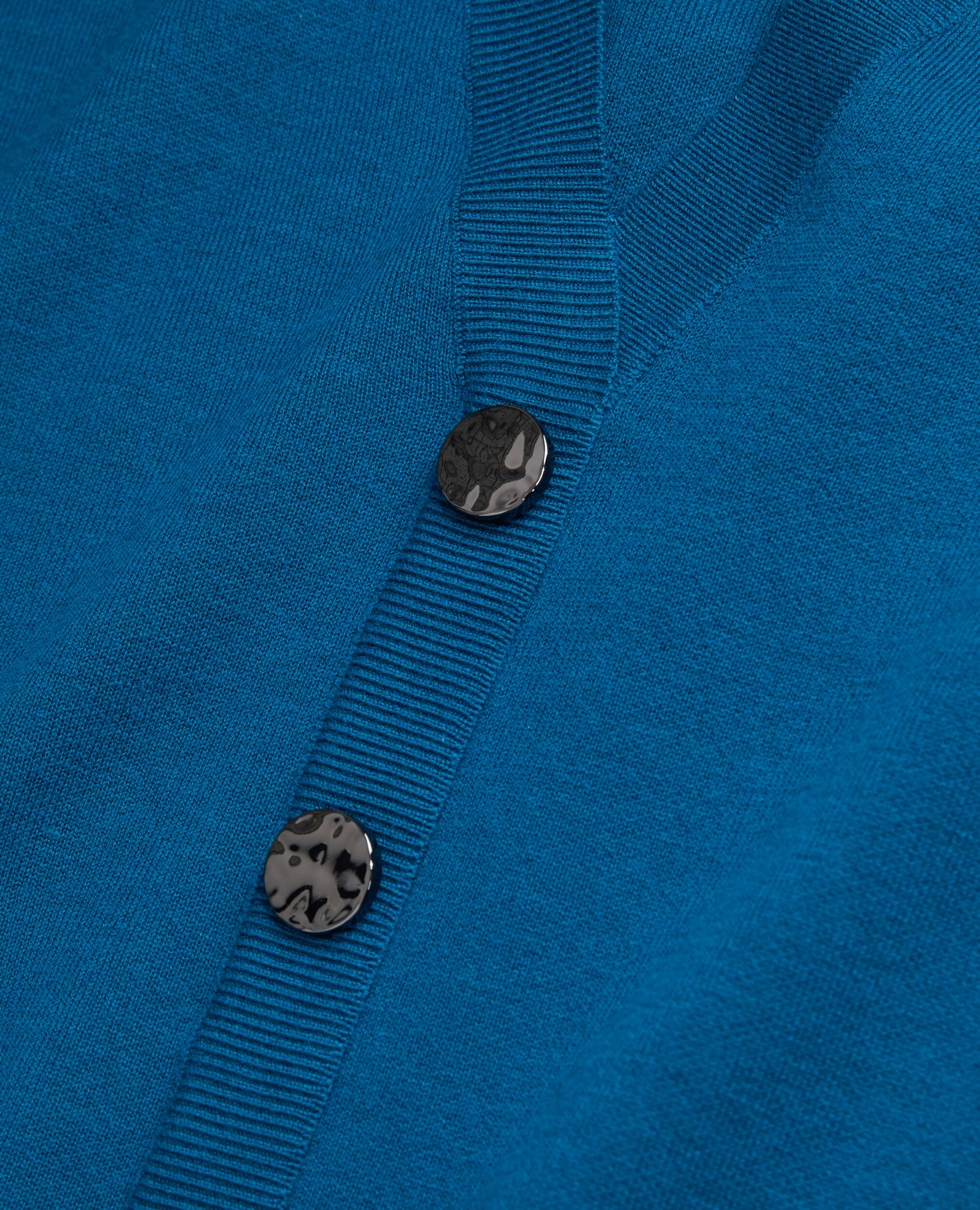 Blue sweater with buttoning on the back, MEDIUM BLUE, hi-res image number null