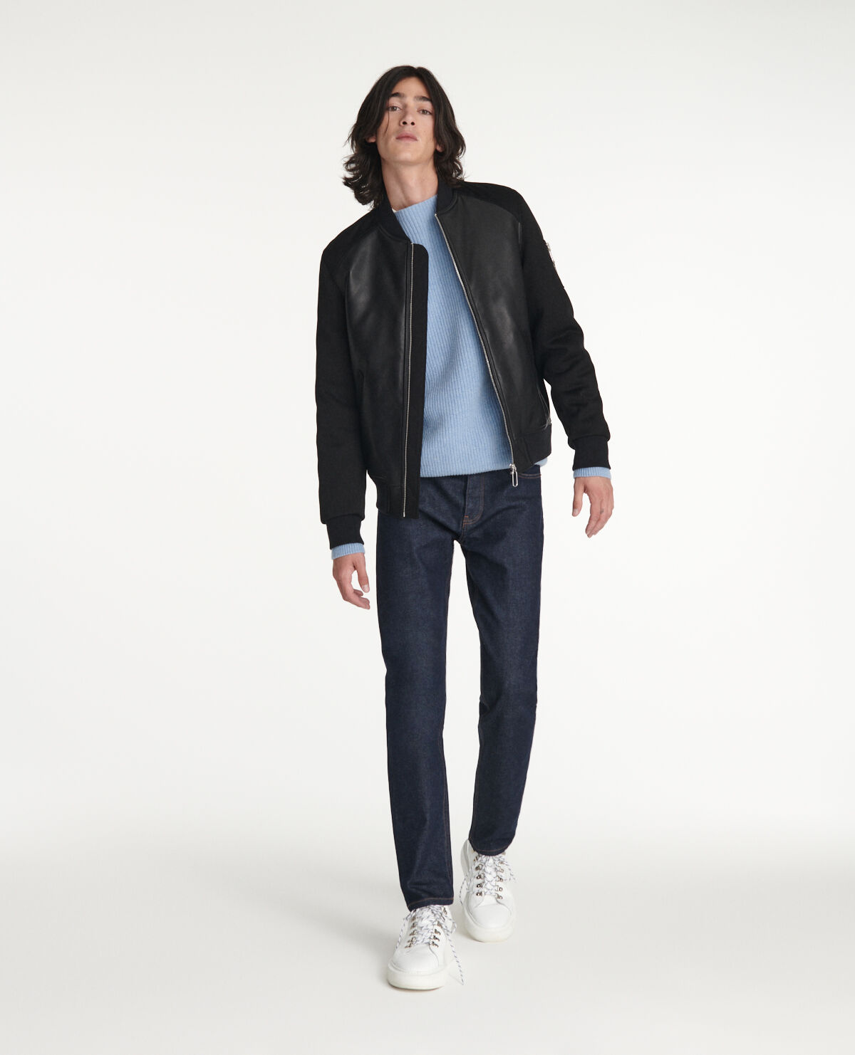 Kooples leather bomber jacket new arrivals