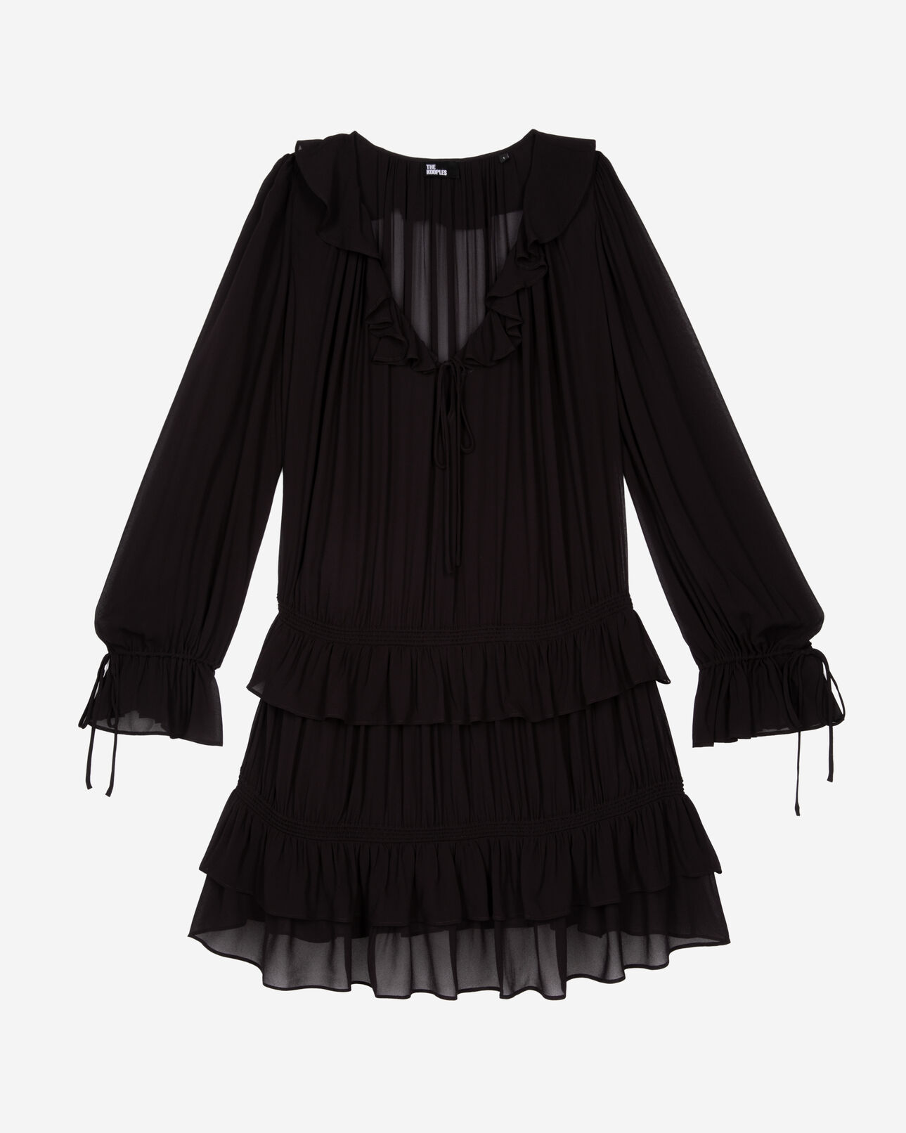 The Kooples DAMEN BLACK STONE kurzes schwarzes kleid