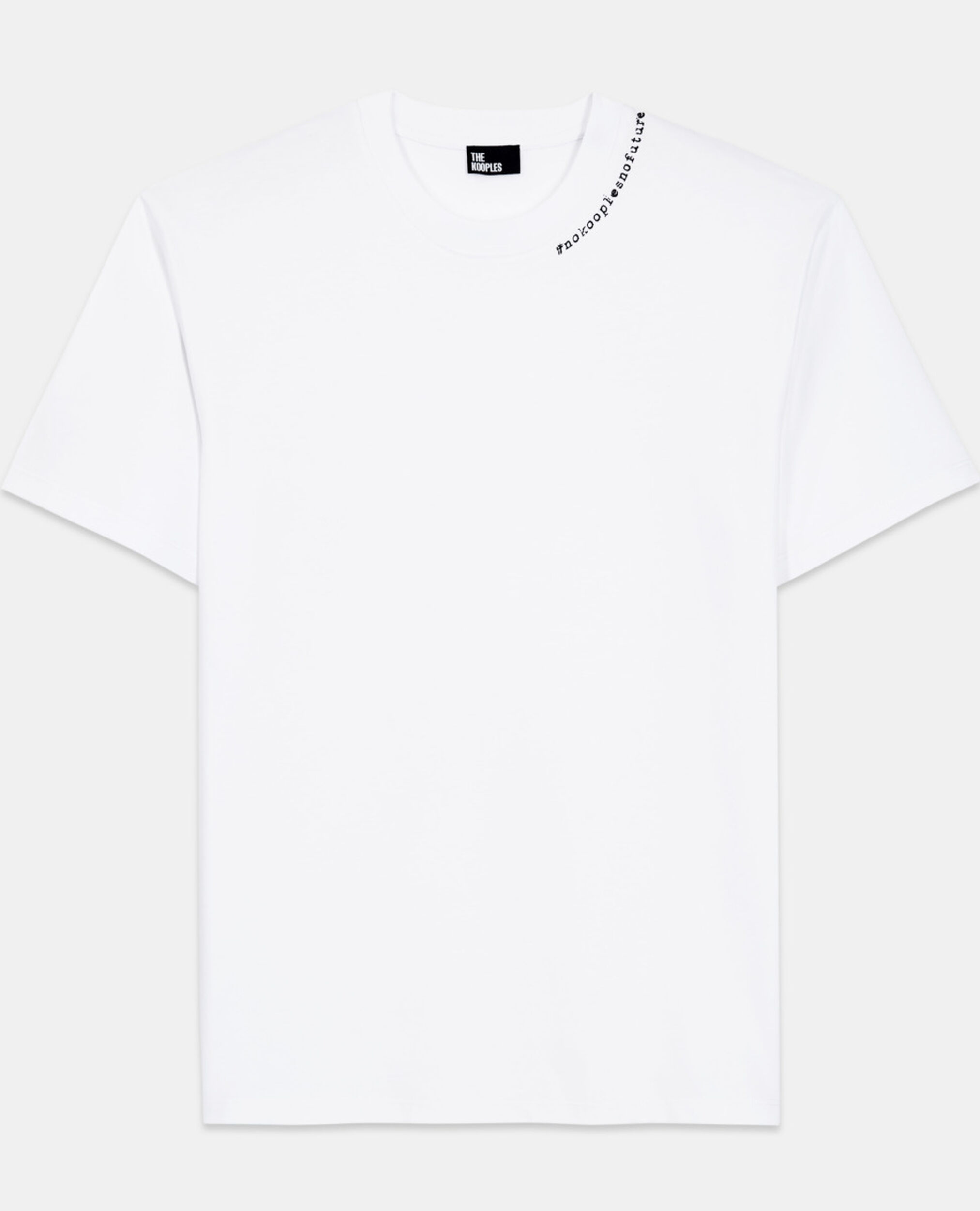 Camiseta logotipo #nokooplesnofuture blanca, SNOW WHITE, hi-res image number null