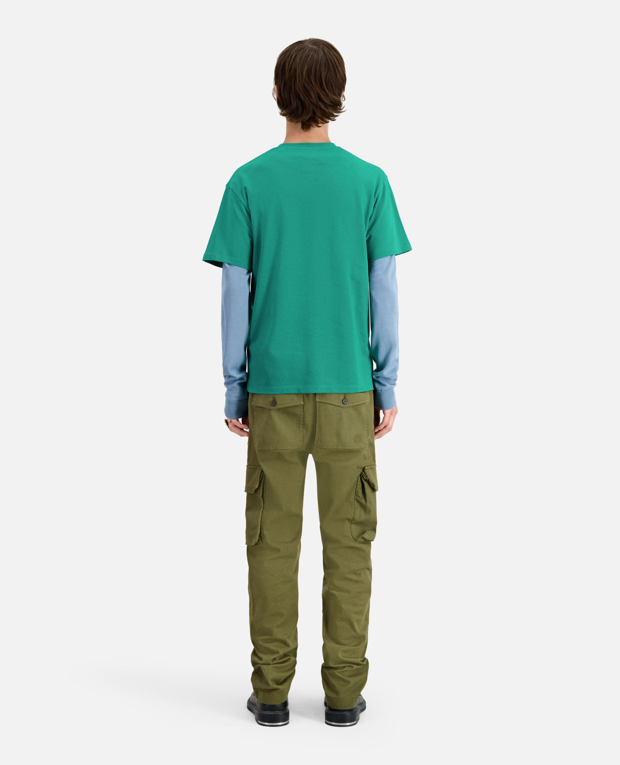 T-shirt Homme vert avec logo, FOREST, hi-res image number null