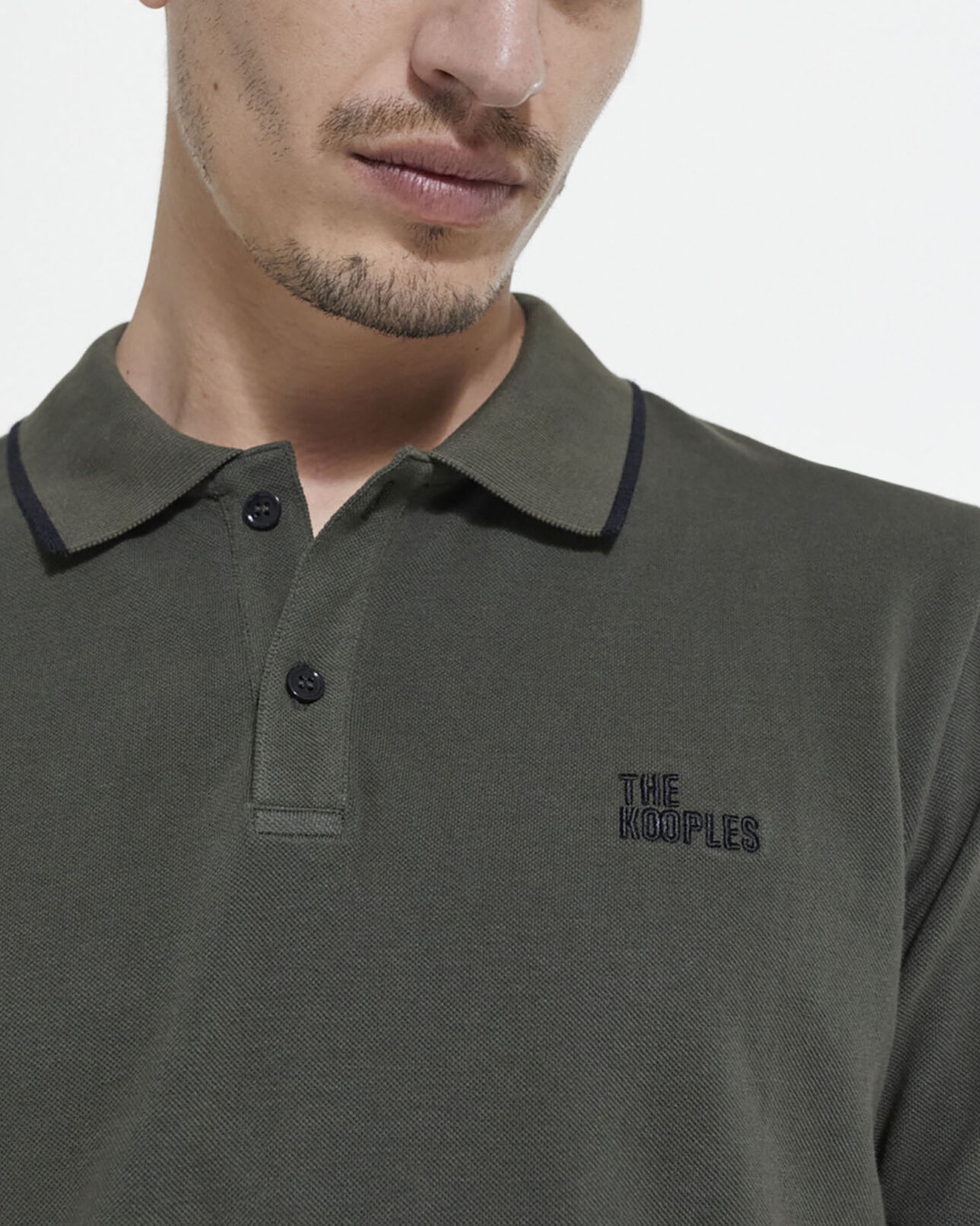 The Kooples MEN FORET khaki classic polo
