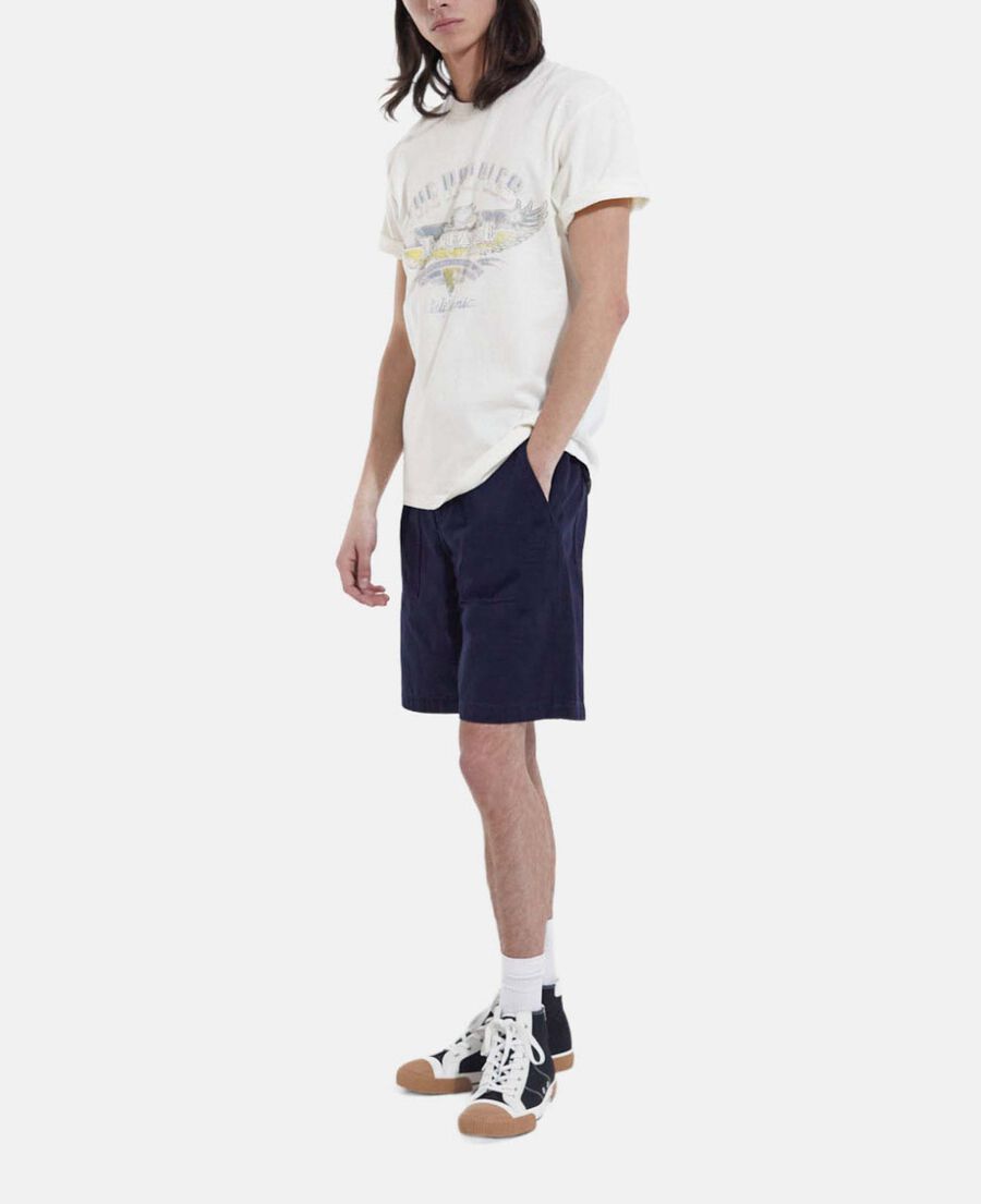 short marine coton long quatre poches