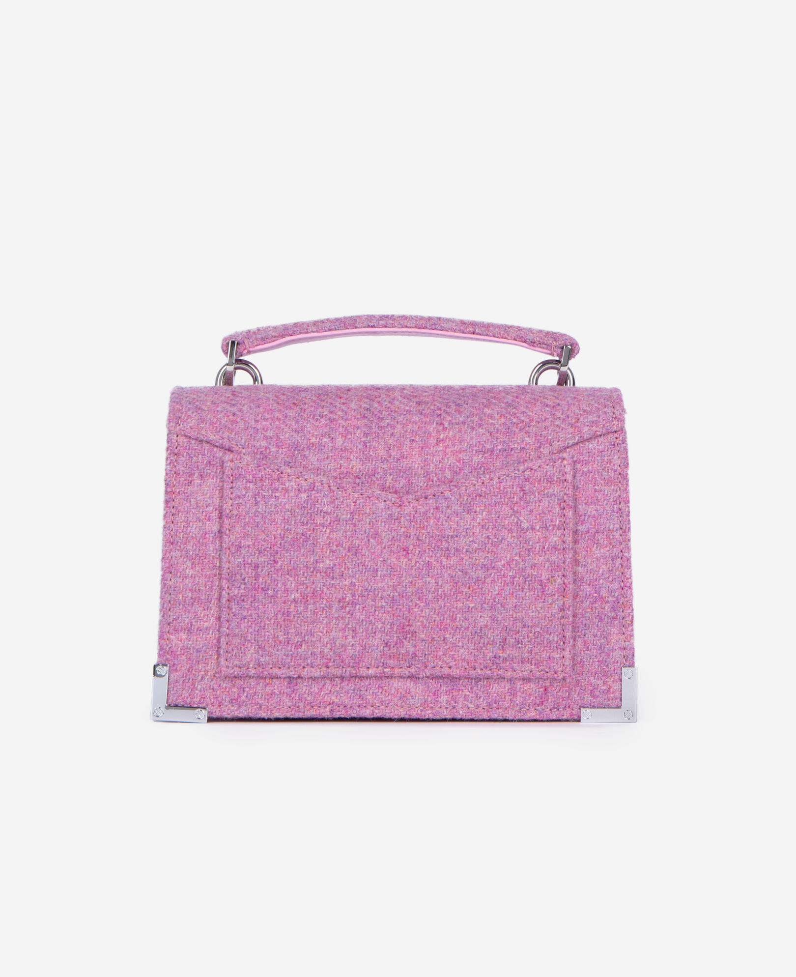 The Kooples DAMEN PINK tasche emily small aus rosa wolle the kooples x harris tweed