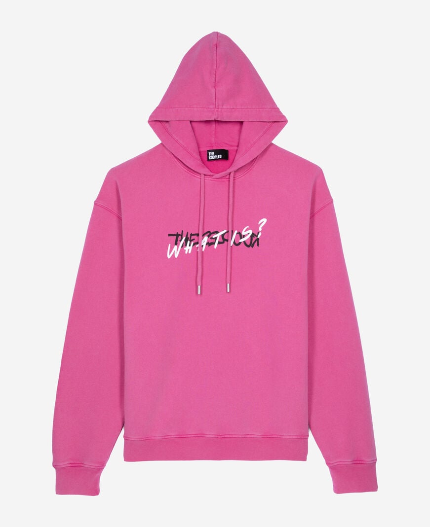 The Kooples H FUSHIA what is pink hooded sweatshirt