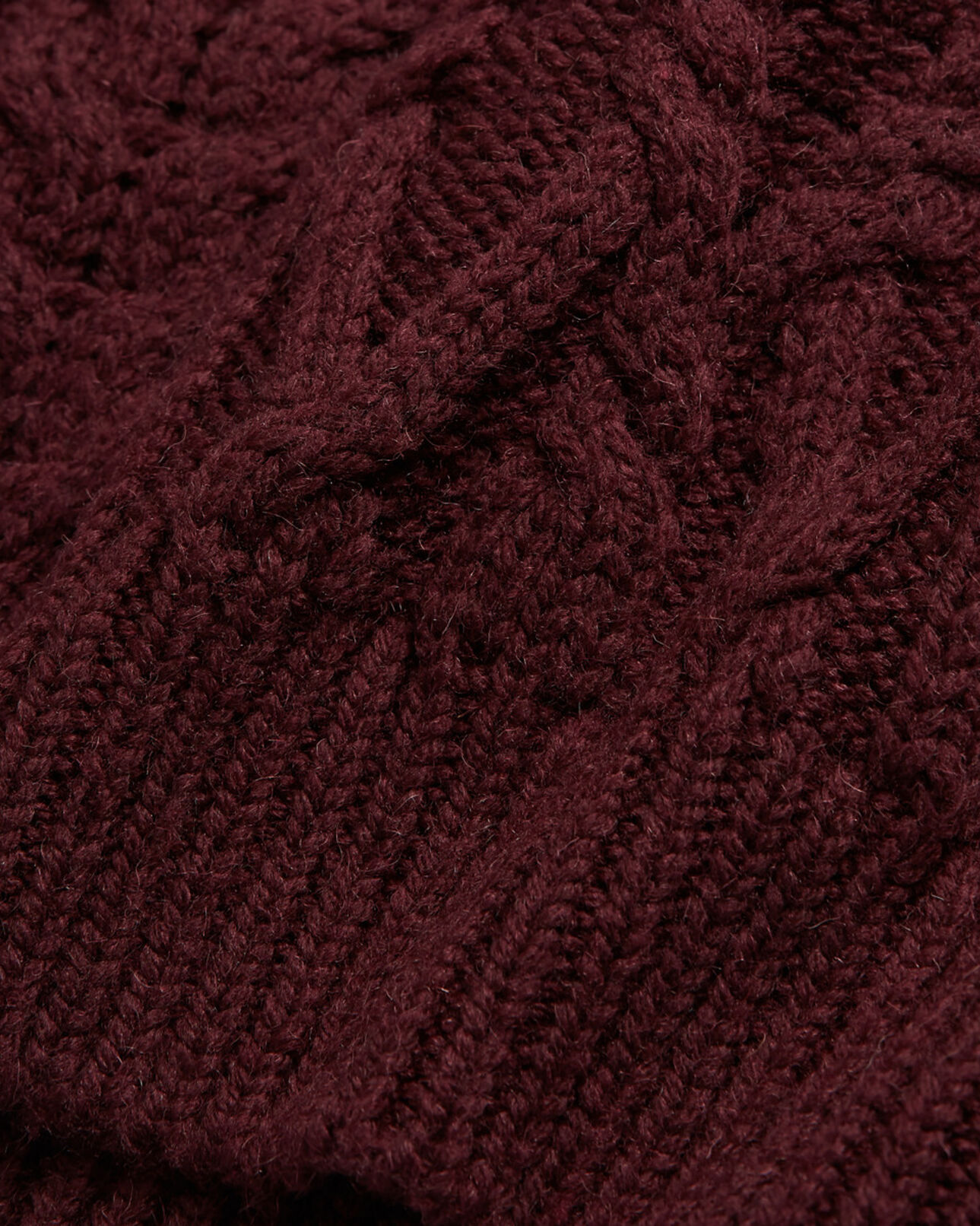 The Kooples HOMME BURGUNDY pull en laine rouge