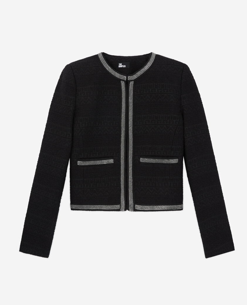 The Kooples F BLACK short black jacket