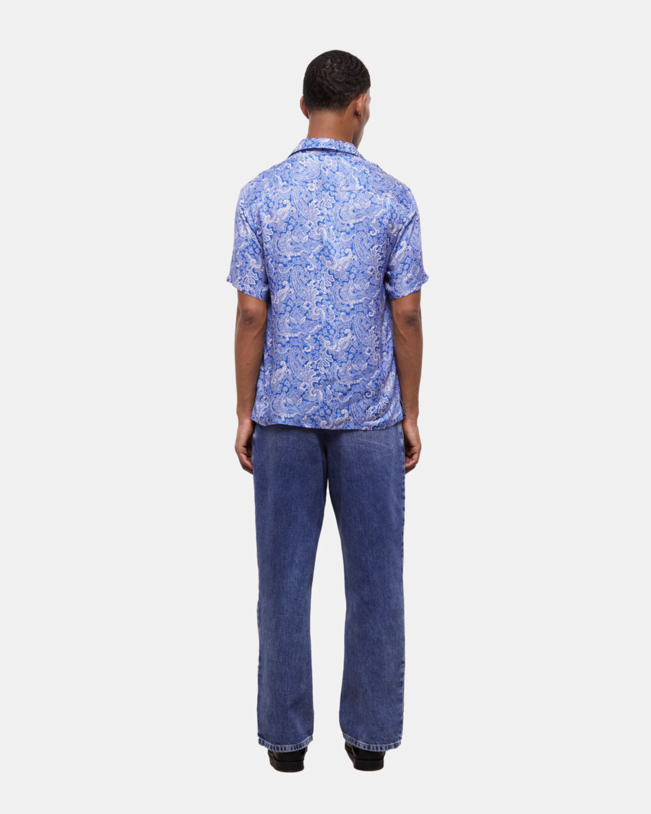 The Kooples HOMME BLUE chemise imprimée bleue