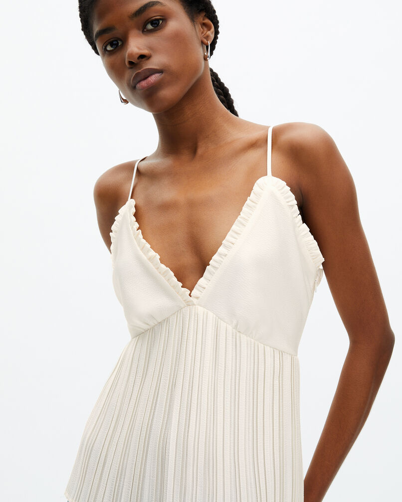 The Kooples FEMME ECRU caraco plissé ecru