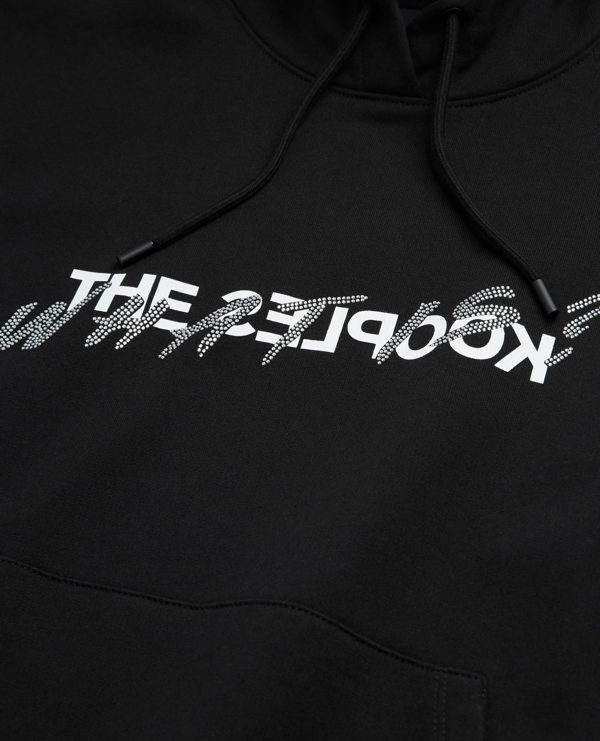 What is hoodie with black rhinestones, BLACK, hi-res image number null