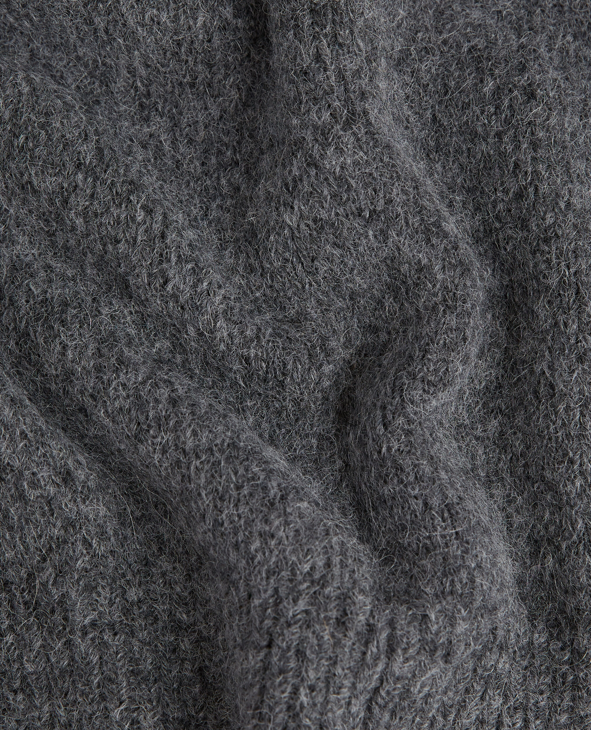 Pull laine alpaga gris foncé ample, DARK GREY, hi-res image number null