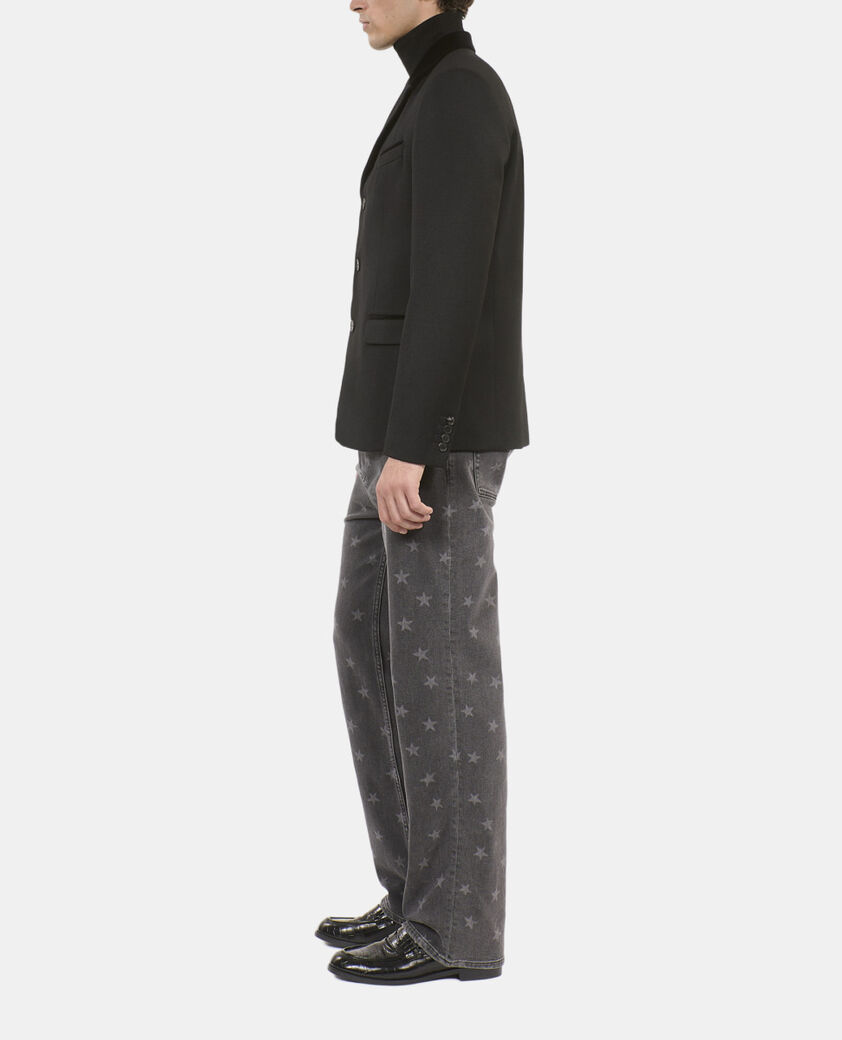 The Kooples HERREN BLACK schwarzer blazer aus wolle