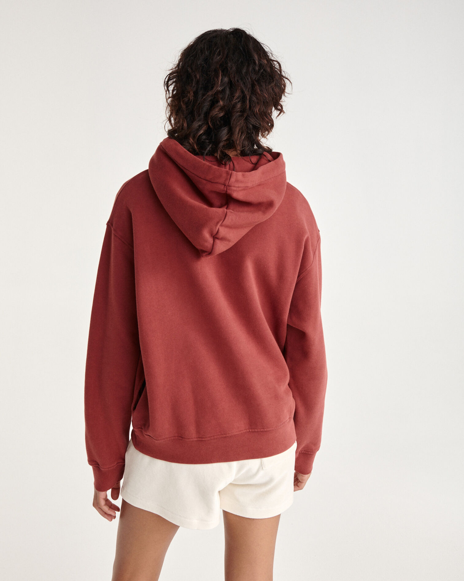 Burgundy sweatshirt fleece with silver logo, BURGUNDY, hi-res image number null