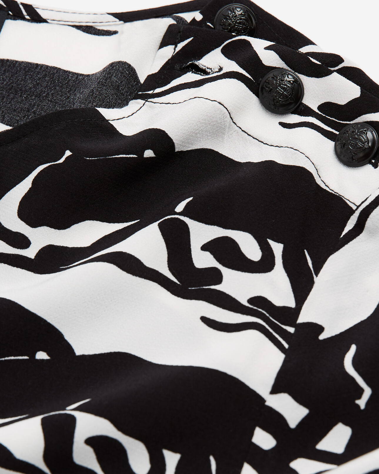 The Kooples FEMME BLACK / WHITE blouse imprimé panthère