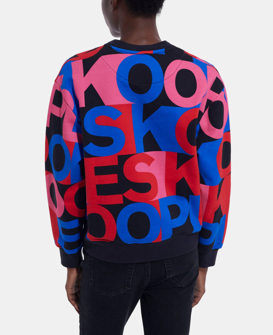 sweatshirt with multicolor logo