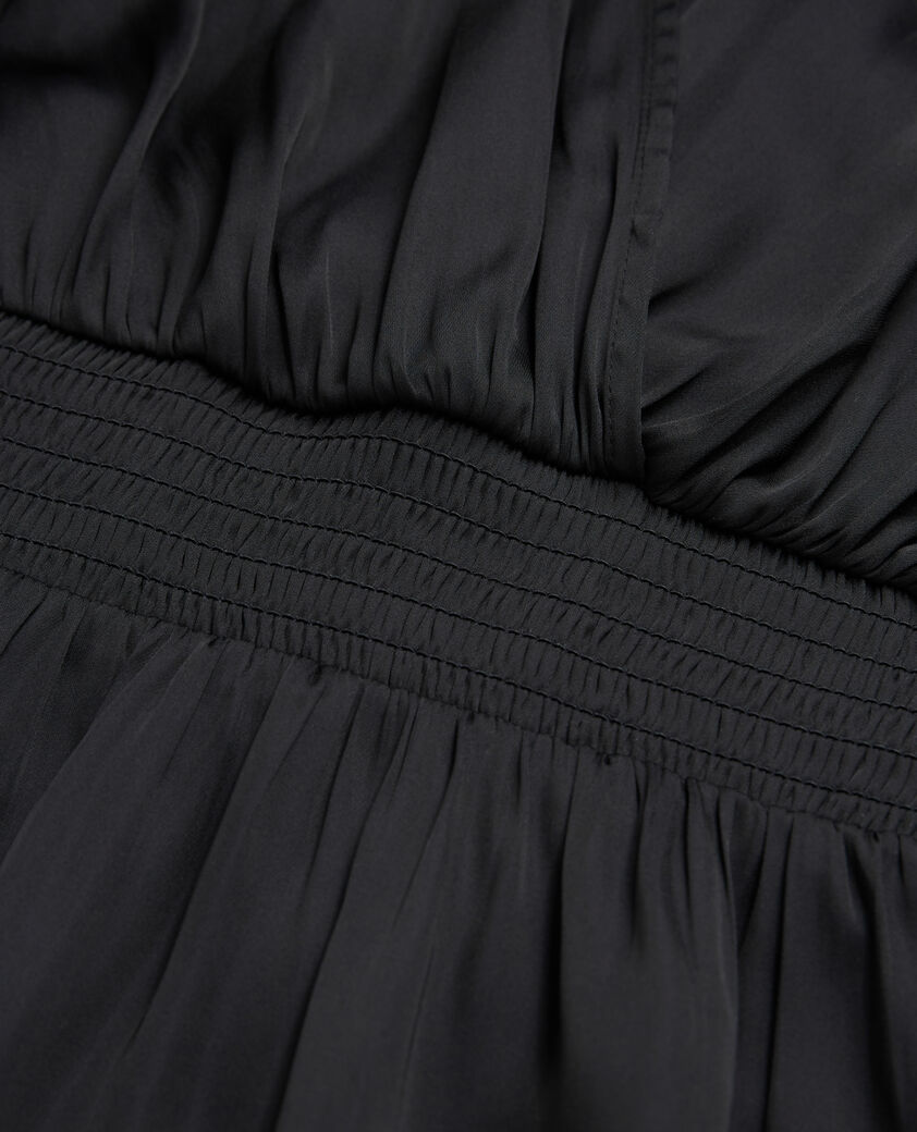 The Kooples DAMEN BLACK schwarzes kurzes kleid mit rüschen