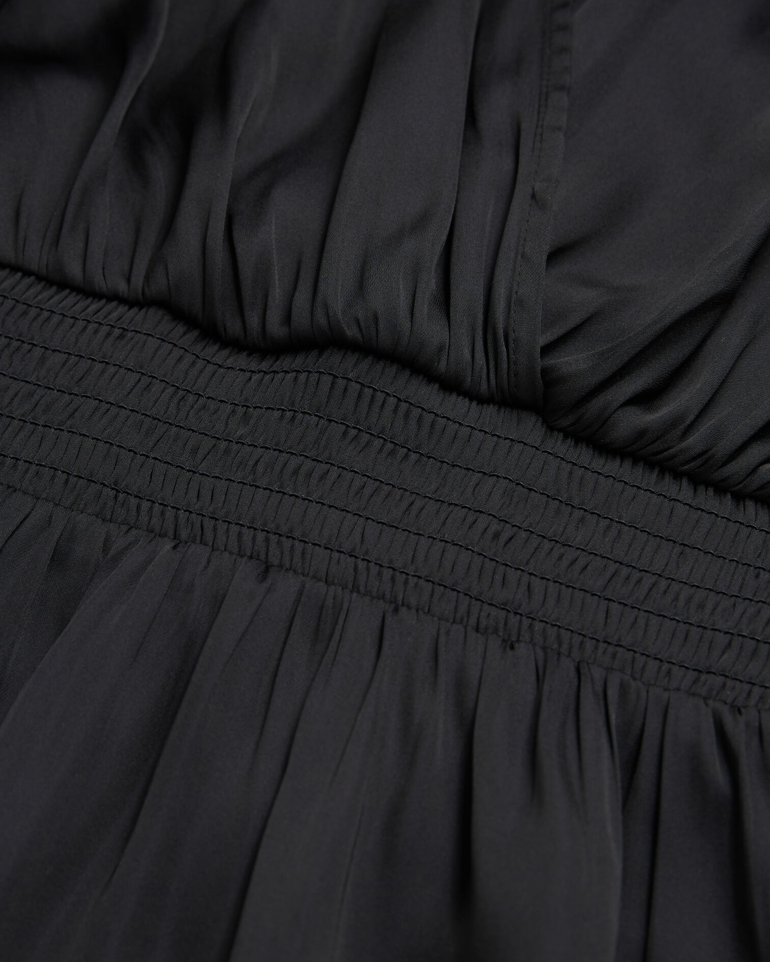 Short black frilly dress, BLACK, hi-res image number null