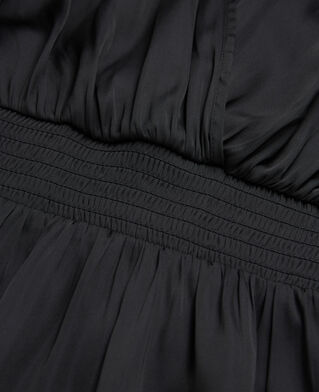 The Kooples FEMME BLACK robe courte à volants noire