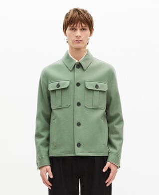 The Kooples HERREN ALMOND GREEN mandelgr&uuml;ne wolljacke