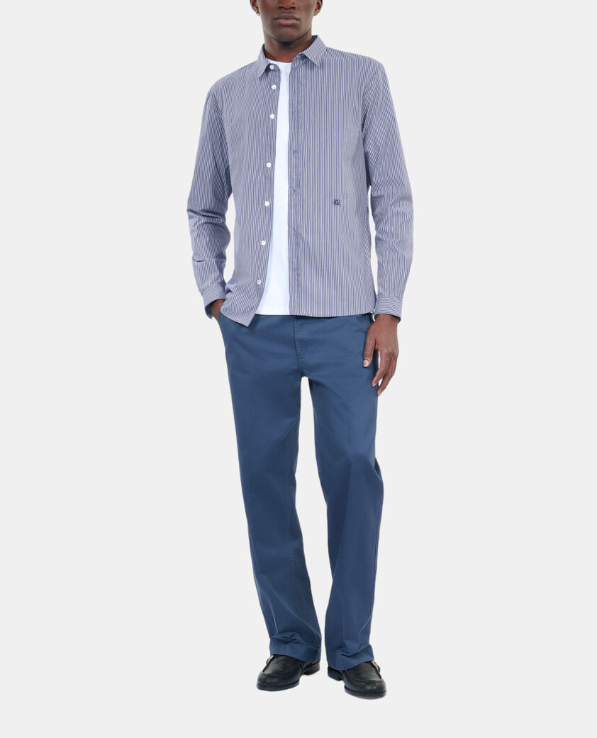 The Kooples H NAVY / WHITE striped shirt