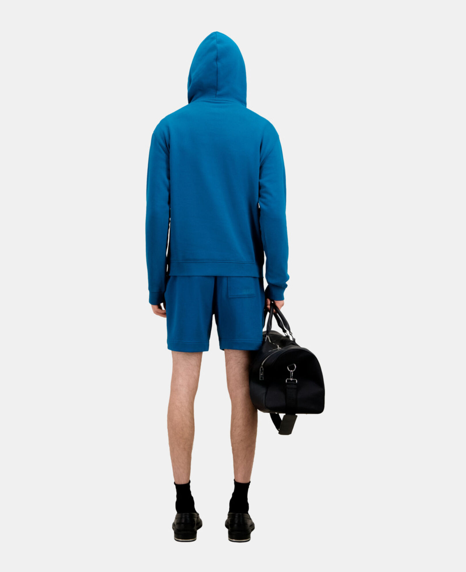 The Kooples HOMME MEDIUM BLUE sweatshirt homme à capuche bleu avec logo
