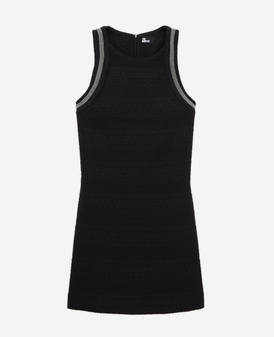 The Kooples MUJER BLACK vestido corto negro