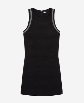 The Kooples MUJER BLACK vestido corto negro